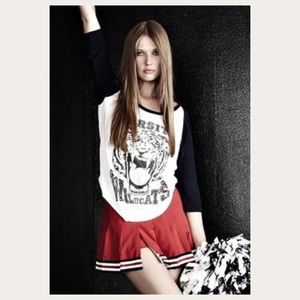 Lauren Moshi Varsity Wildcats Baseball Tee Sz XS